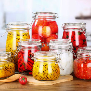密封罐玻璃瓶透明食品储物罐泡柠檬百香果蜂蜜的罐子果酱酵素瓶