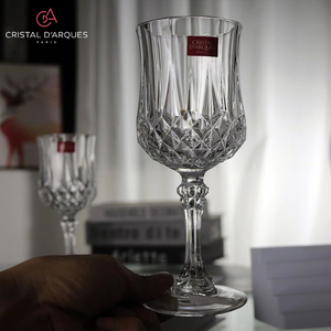法国原装进口CDA长胜系列水晶杯商用轻奢葡萄酒杯钻石刻花高脚杯