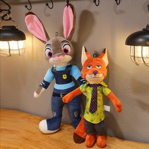 疯狂动物城朱迪公仔毛绒玩具兔子玩偶狐狸尼克布娃娃电影儿童礼物