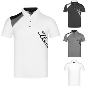 新款高尔夫t恤男弹力速干透气上衣短袖运动球衣golf服装男士上装