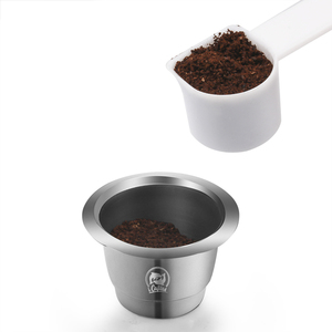 icafilas兼容nespresso不锈钢雀巢咖啡胶囊壳勺子 胶囊壳配件