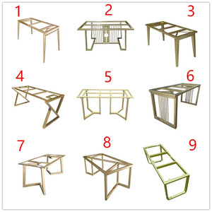 铁艺桌腿不锈钢支架大板桌架茶几腿餐台脚书桌吧台腿桌脚定制包邮