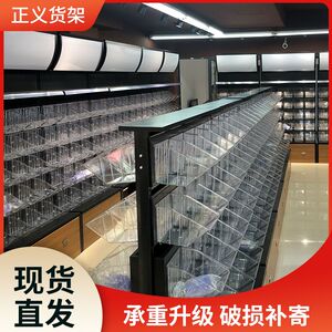 休闲零食货架便利店超市散货食品双面展示柜干果糖果面包零食店