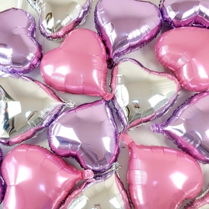 18寸铝膜爱心形氦气球磨砂糖果生日派对婚礼婚房布置车展飘空装饰