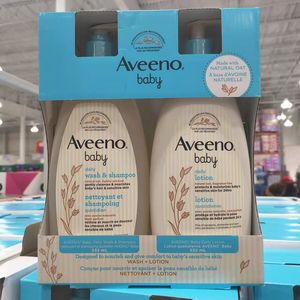 加拿大代购 Aveeno艾维诺婴儿洗发沐浴露和身体乳2*532ml
