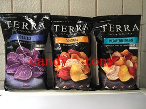 美国TERRA泰拉蓝薯片/原味蔬菜片/地中海/蕃薯味141g/包  7包包邮