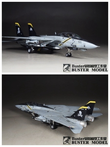 【模型代工】小号手 80277 1/72 现代美国 F-14B雄猫 舰载战斗机