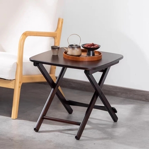 折叠小桌子简约方桌户外露营便携式茶几实木阳台休闲网红野餐桌椅