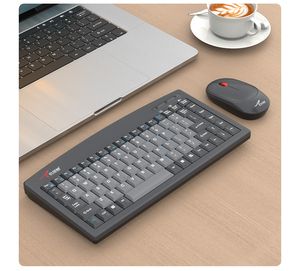 迷你无线键盘鼠标套装小袋鼠2032便携笔记本电脑外接工控机器小巧