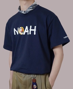 NOAH Popeye Olive 24ss大力水手字母印花情侣休闲短袖口袋T恤潮