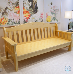 田园实木沙发组合三人双人位客厅小户型木质沙发简约现代松木特价