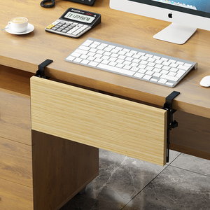 桌面延长板加长延伸板免打孔扩展电脑桌加宽桌面板支撑板键盘手托