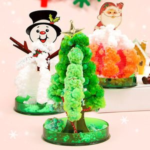 神奇纸树开花大号樱花树圣诞树浇水会生长的结晶玩具下雪花魔幻树
