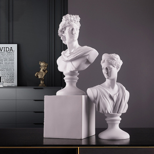 欧式阿波罗雕像摆件石膏像家居装饰品软装办公室桌面服装店道具
