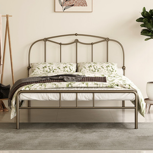弘玮铁艺床公主床1.5米铁床双人床铁架床现代简约单人床双人铁床
