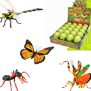 拼装恐龙蛋拼插昆虫爬行动物模型螳螂蚂蚁蜘蛛甲虫蝎子 4岁以上拼