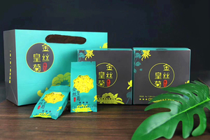 赏友 徽崖堂金丝皇菊 三星大菊花茶一朵一杯 两盒24包