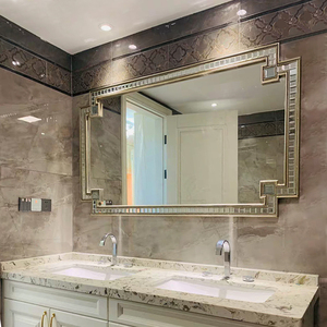 欧式浴室镜美式玄关镜客厅餐厅墙面装饰镜壁挂镜子卫生间镜子高端