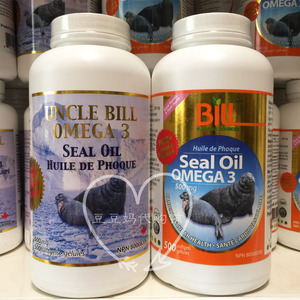 现货加拿大康加美BILL北极海豹油胶囊500粒Omega-3心脑血管健康