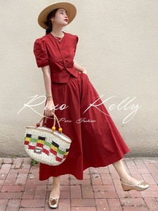RIXO STREET法式夏季新款女装减龄轻熟风设计感小众搭配套装裙子