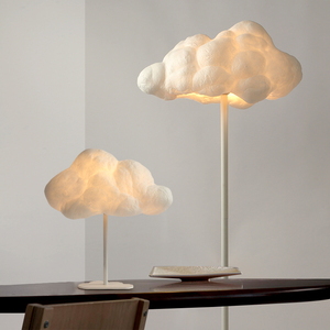 云朵造型落地灯艺术客厅卧室床头灯北欧棉花台灯白云装饰立式地灯