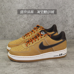 瑕疵处理NIKE AIR FORCE 1 AF1 硬朗工装风低帮板鞋 488298-704