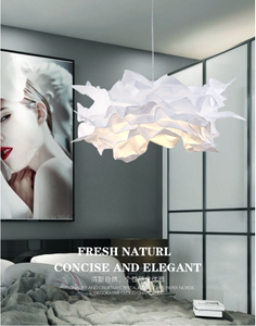 北欧现代简约定制云朵纸艺吊灯暖光DIY个性创意餐厅装饰艺术花灯