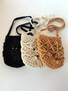 新款棉绳编织小包 镂空包 水桶草编包单肩斜跨海边沙滩度假包