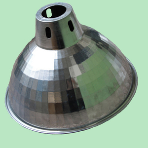 铝灯罩钻石反光E40灯罩吊灯具配件 e40大灯罩 反光灯罩（6个起拍)