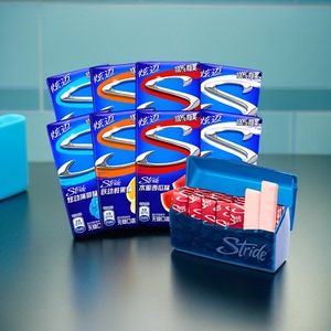 炫迈无糖口香糖组合装薄荷木糖醇双盒装款28片西瓜味蓝莓味