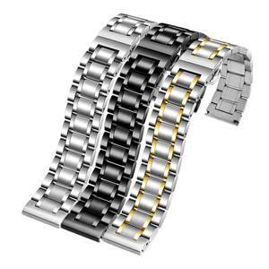 适用传世ChenS精钢手表带 总裁 日蚀系列机械男款20mm不锈钢表链