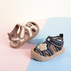 巴托童鞋24夏款宝宝学步鞋软底透气舒适超纤皮防滑婴儿凉鞋3607