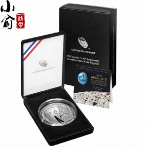克劳斯银币.2019年美国阿波罗11号登月50周年5盎司精制银币