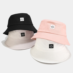 Fashion Women Bucket Hat New Candy Colors Smile Face Sun帽子
