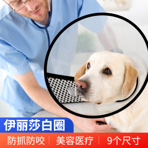 宠物伊丽莎白圈大型犬防咬狗防舔头套防舔圈伊莉伊利沙白圈大脖套 阿里巴巴找货神器