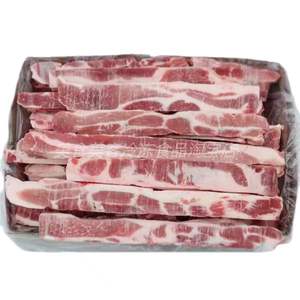 新鲜冷冻猪五花肉条20斤去皮五花肉条猪中方条饭店商用食材生猪肉