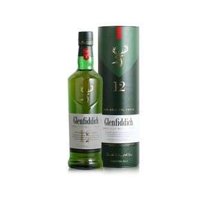 格兰菲迪12年单一麦芽苏格兰威士忌Glenfiddich原装进口洋酒700ml