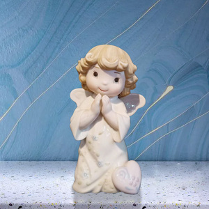 西班牙Lladro雅致创意装饰小摆件家居饰品祈祷天使卧室儿童房桌面