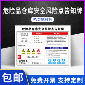 危险品仓库安全风险点告知牌卡工厂生产车间安全标识牌标志标示提示牌标语警示警告牌子墙贴告示定制 阿里巴巴找货神器
