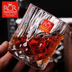 意大利RCR原装进口水晶玻璃洋酒威士忌烈酒杯洛克啤酒水杯套装