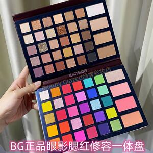 多色眼影盘beauty glazed化妆师专用腮红修容舞台妆儿童正品彩妆