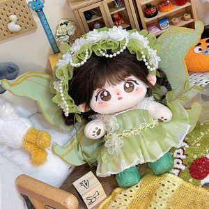 人形布偶棉花娃娃衣服正常可穿女仆裙子可爱公仔换装套装毛绒玩具