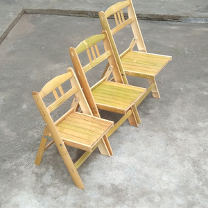 竹椅子靠背椅家用成人儿童小竹椅纯手工制作折叠老式户外小竹凳子