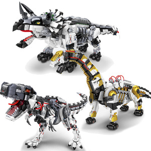 卫乐猛兽基地科技机械组装成人高难度拼装大型恐龙模型积木玩具