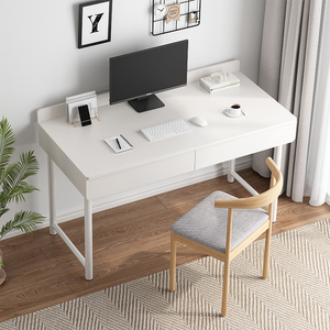 桌子卧室女生长条桌带抽屉书桌家用简易小户型出租屋电脑桌工作台