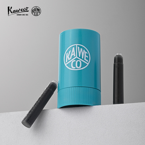 德国KAWECO钢笔墨胆墨囊套装收纳盒欧标钢笔通用可替换配件旋转式彩色钢笔墨囊口径墨水囊