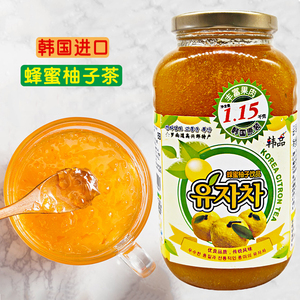 韩品蜂蜜柚子茶1.15KG冲泡饮果酱密封冷热饮奶茶连锁店铺饮料原料