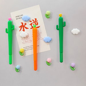 立体冰箱贴笔磁贴食物个性创意水果可爱水笔韩国胡萝卜吸铁石ins