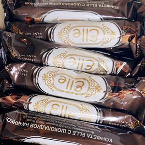 俄罗斯进口KDV巧克力棒巧克力酱夹心手指棒蛋卷威化喜糖网红零食