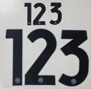 23-24国米二客 超A材质 热转印烫画号码